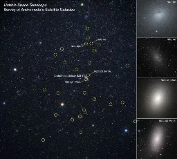 Bird's-eye view of Andromeda galaxy's ecosystem