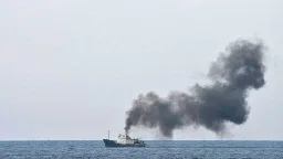 A Russian spy ship caught fire off Syria, officials say. Here's what it broadcasts