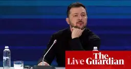 Zelenskyy insists on guarantees ahead of Trump meeting after US president says Ukraine can ‘forget about’ joining Nato – live