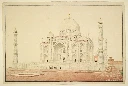 [HN] Drawings of the Taj Mahal and Agra monument from the early 19th century