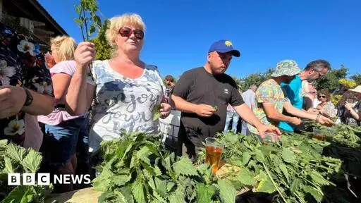 Nettle eating: Contestants gather for world championships