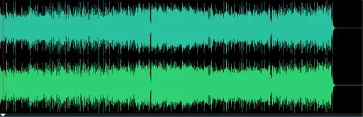 audiowaveform before the change