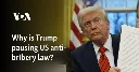 Why is Trump pausing US anti-bribery law?