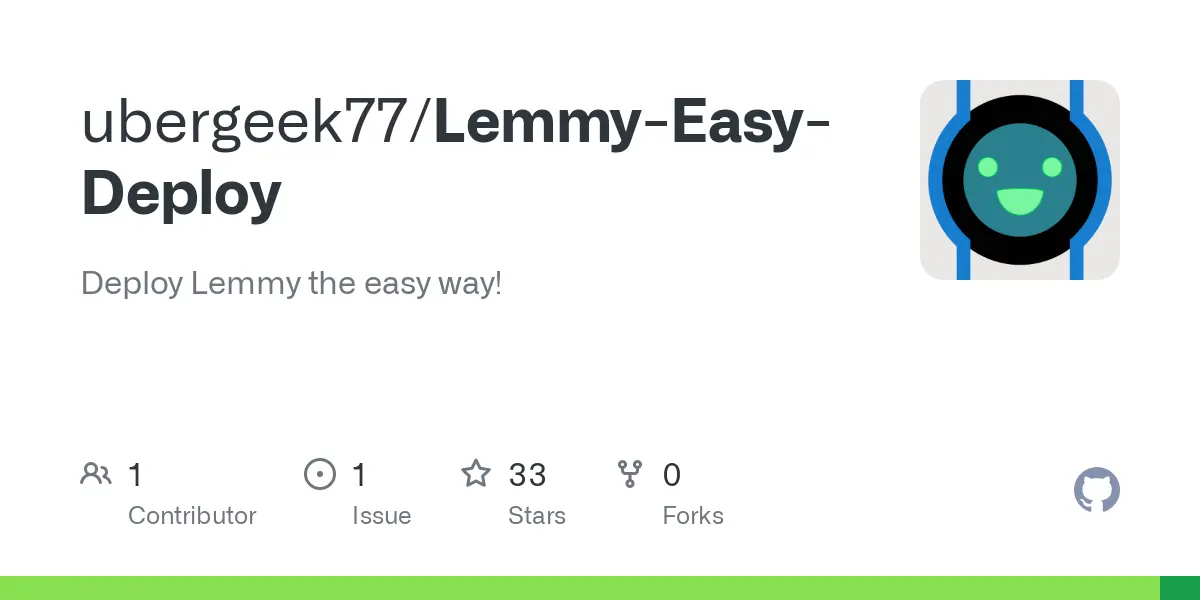 GitHub - ubergeek77/Lemmy-Easy-Deploy: Deploy Lemmy the easy way!