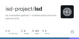 GitHub - isd-project/isd: isd (interactive systemd) — a better way to work with systemd units