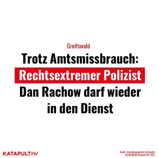 Rechtsextremer darf wieder als Polizist arbeiten