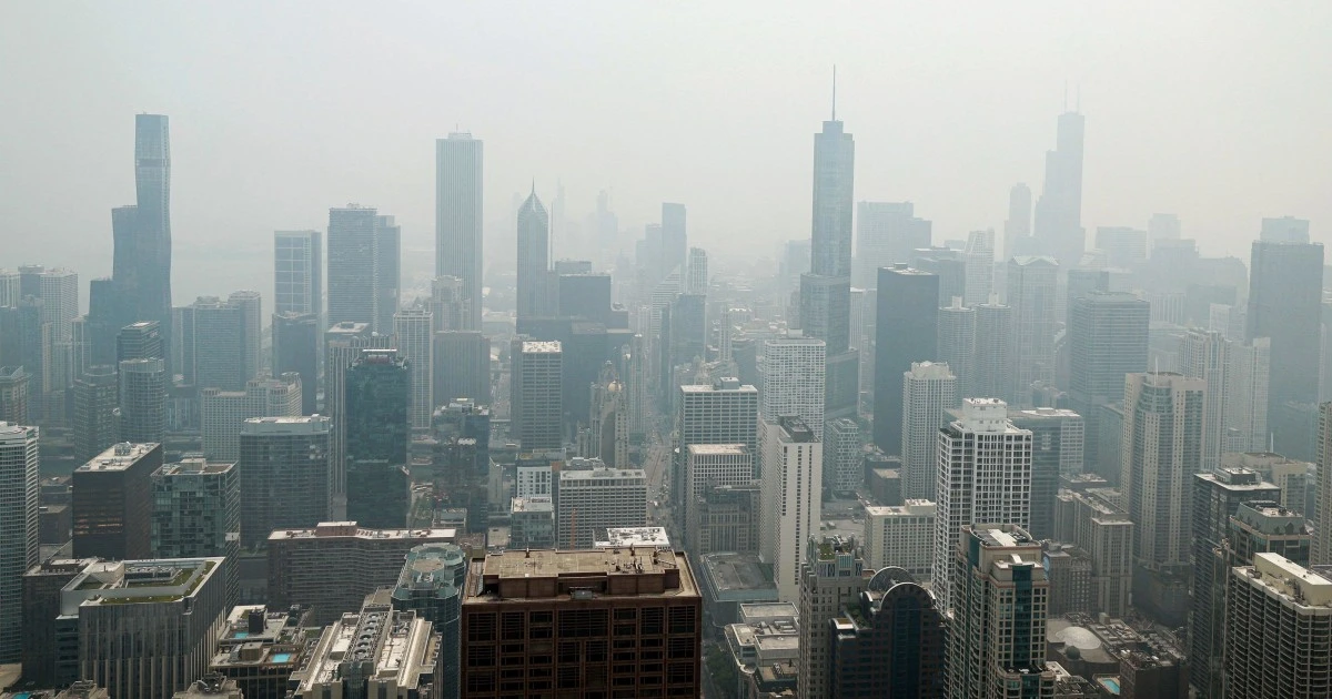 Air quality live updates: Parts of U.S. face smoke from Canadian wildfires as others face severe heat and storms