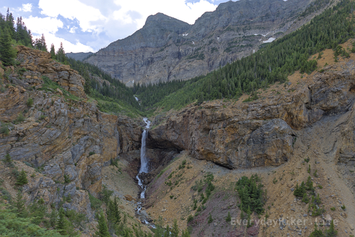 The smaller waterfall coming out from Crypt Lake gets framed really well from along the trail.  Probably liked it the most (splitting hairs).