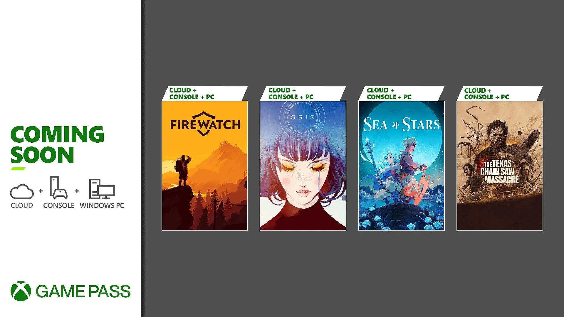 Coming to Xbox Game Pass: Sea of Stars, The Texas Chain Saw Massacre, Gris, and Firewatch - Xbox Wire