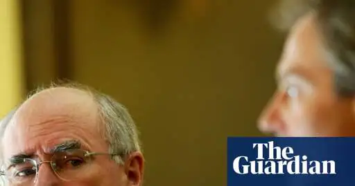 Tony Blair’s government discussed how to influence John Howard to commit Australian troops to Iraq