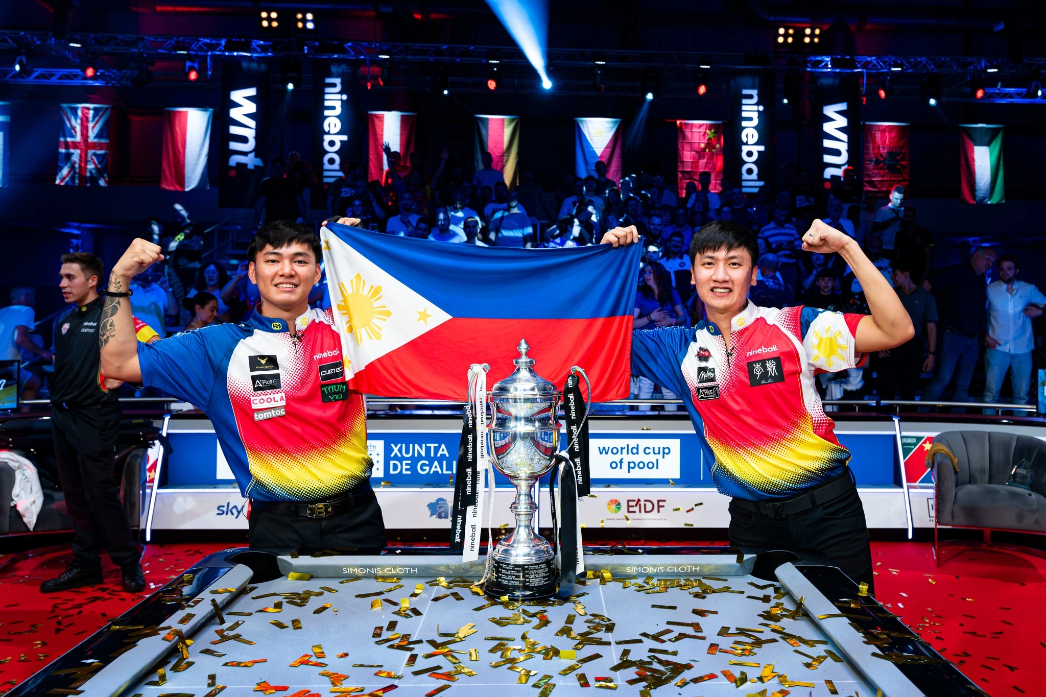 Chua, Aranas nip Germany, reign supreme in World Cup of Pool