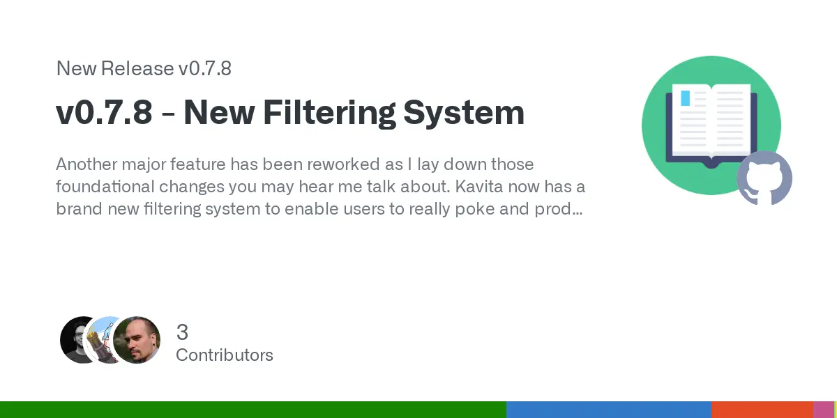 Release v0.7.8 - New Filtering System · Kareadita/Kavita
