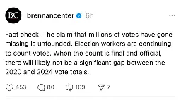 UPDATED: Rumors, conspiracy theories, and disinformation about "millions of missing votes" and voting machine fraud