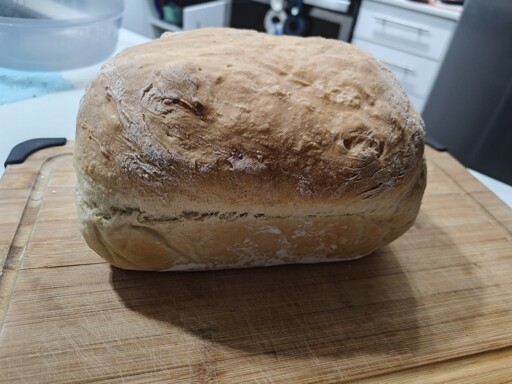 Another loaf last night, let it proof longer