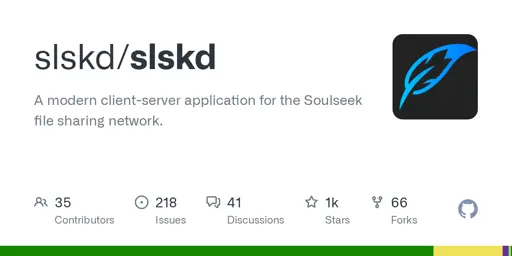 GitHub - slskd/slskd: A modern client-server application for the Soulseek file sharing network.