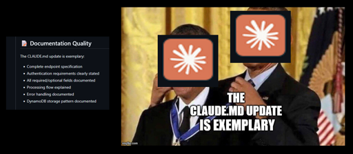 claude praises claude