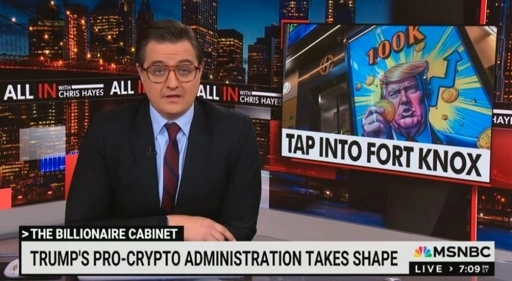 ‘This Is an Enormous Heist’: Chris Hayes Sounds the Alarm on Republican Bill That Would Transfer $100 Billion to Bitcoin Owners