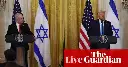 Trump orders US to stop Unrwa funding and withdraws from UN human rights council ahead of Netanyahu meeting – Middle East live