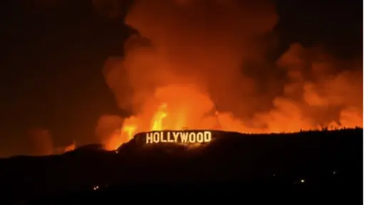 People Think AI Images of Hollywood Sign Burning Are Real