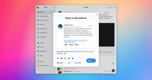 Linux Mastodon App Tuba Gets a Huge Update