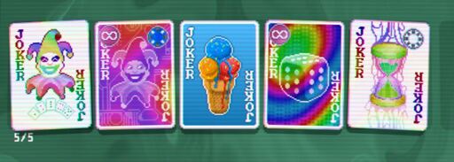 5 jokers, 4 of them are polychromatics. There is the one which double all probabilities.