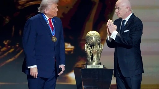 FIFA gives Trump a peace prize in a departure from its traditional focus on sport