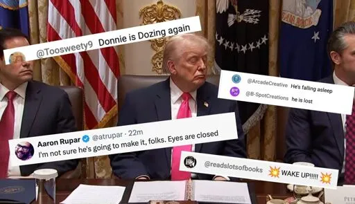 ‘Dozy Don!’ Liberals Run Wild With Claim Trump Can’t Stay Awake During Cabinet Meeting