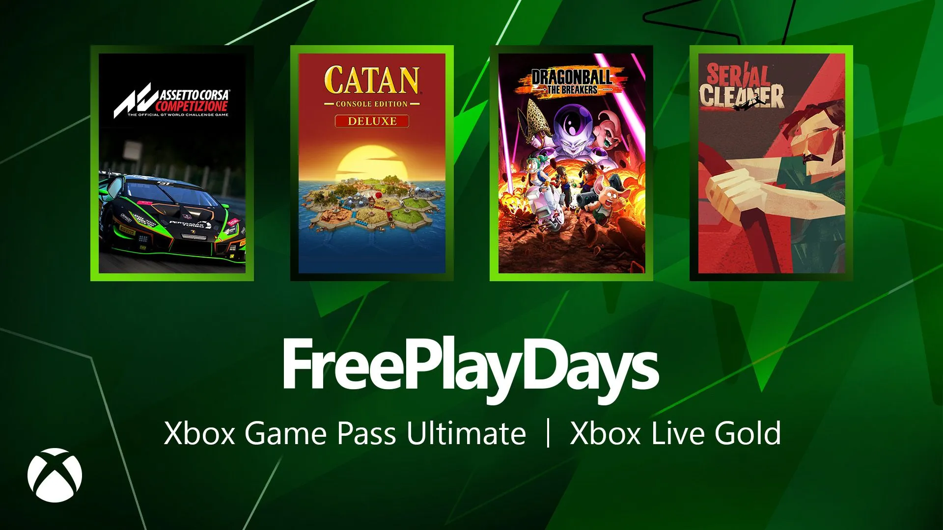 Free Play Days – Assetto Corsa Competizione, Catan (Console Edition), Dragon Ball the Breakers, and Serial Cleaner - Xbox Wire