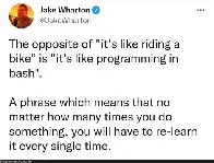 Like programming in bash