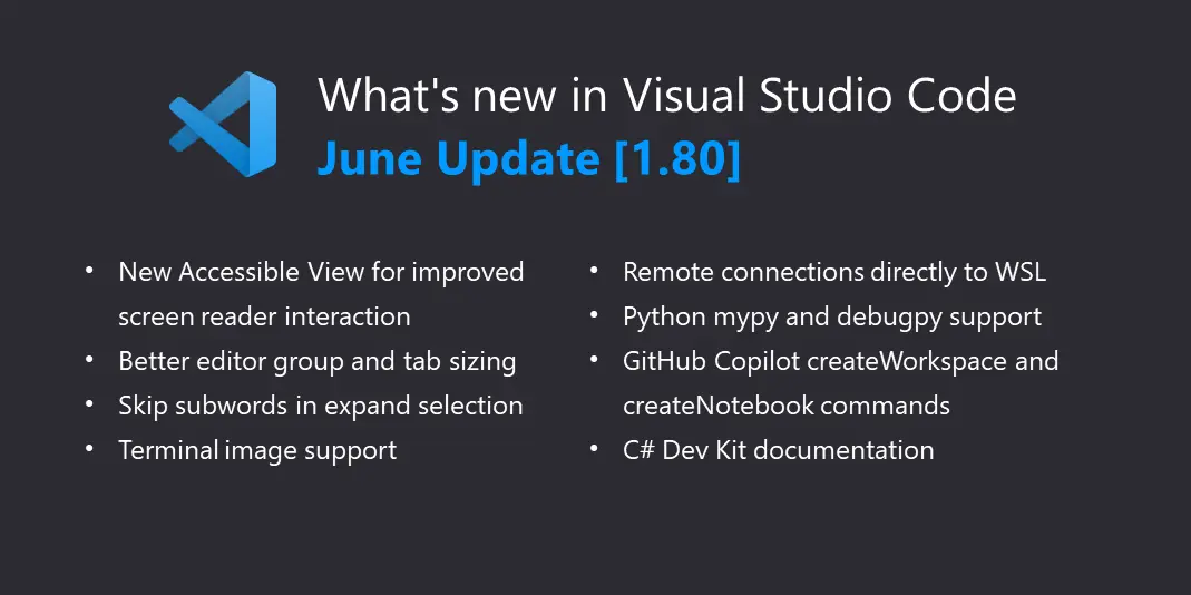 Visual Studio Code June 2023