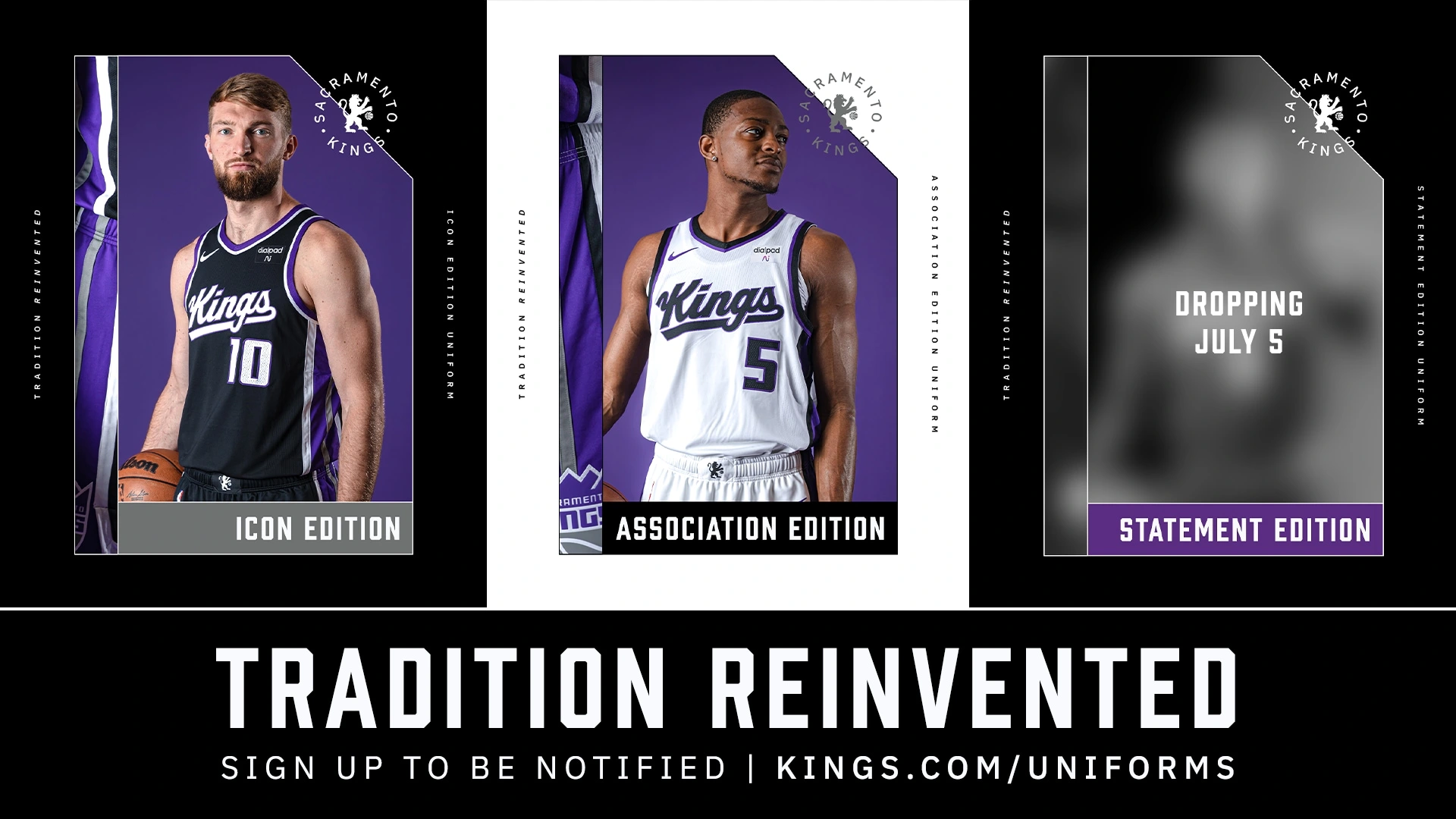 Tradition Reinvented: Sacramento Kings Unveil New Uniforms for the 2023-24 NBA Season