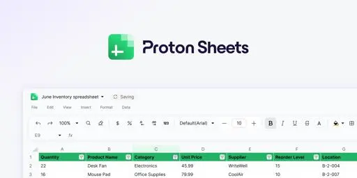 Introducing Proton Sheets: Secure spreadsheets for business | Proton