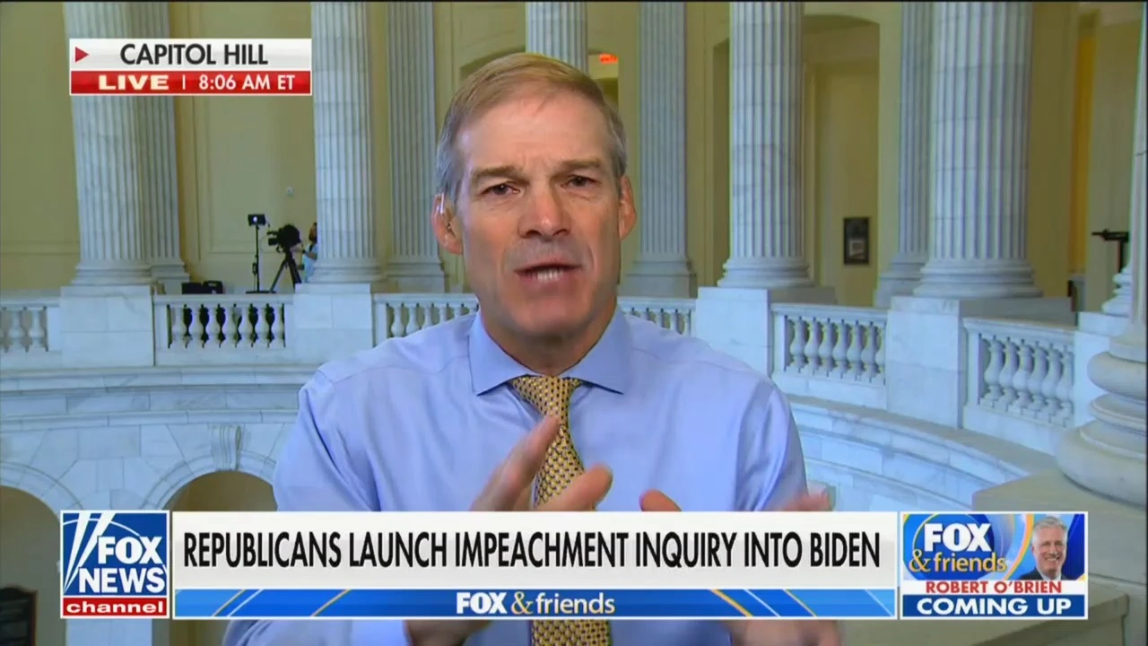 Jim Jordan Makes It Clear: The Biden Impeachment Inquiry Rests Entirely On a Widely Debunked Conspiracy Theory