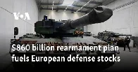 $860 billion rearmament plan fuels European defense stocks.