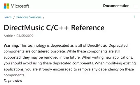 Wine 8.16 Restarts Work On Implementing Microsoft's Deprecated DirectMusic API