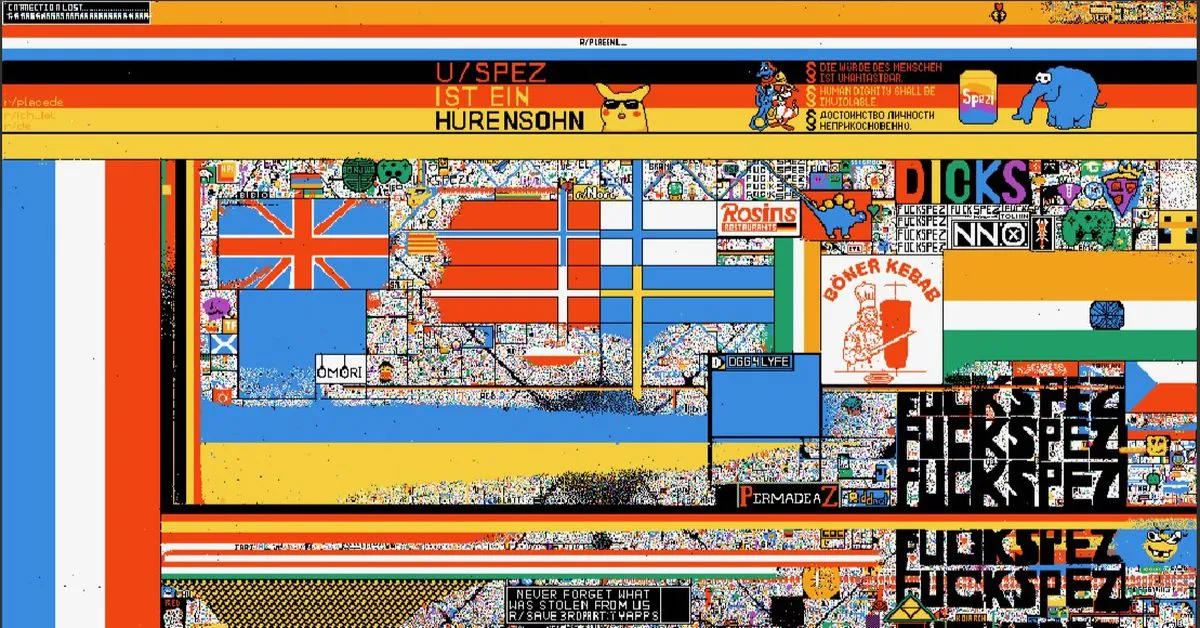 Reddit’s r/Place is going about as well as expected