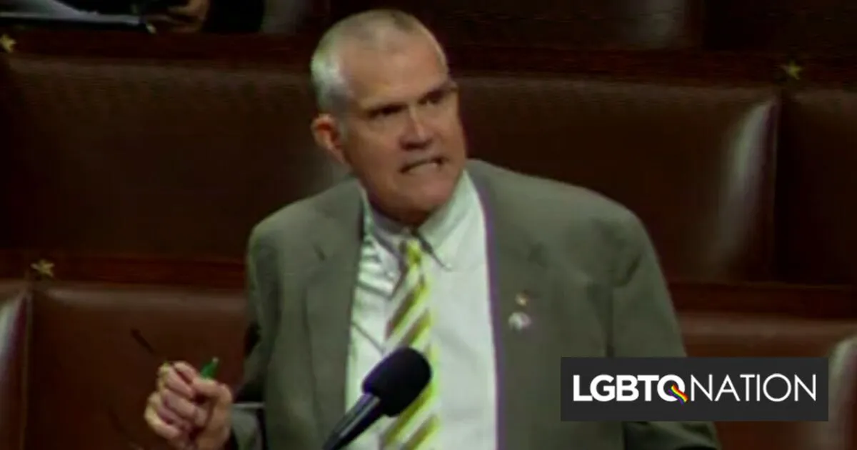 GOP Congressman says trans people in the military could launch ICBM missiles on everyone