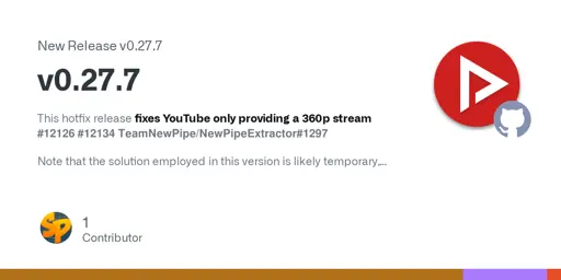 Release v0.27.7 · TeamNewPipe/NewPipe