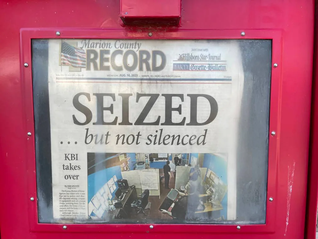 Kansas reporter files federal lawsuit against police chief who raided her newspaper's office