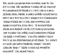[article] The Hyperloop was never meant to be built. Elon Musk admitted it was all about fueling opposition to California’s high-speed rail project so it would get canceled.