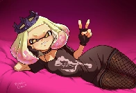 I drew that gay little squid from Splatoon