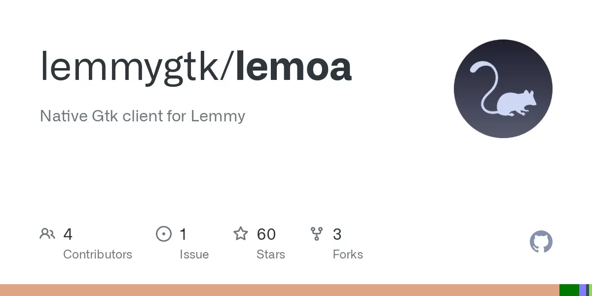 GitHub - lemmygtk/lemoa: Native Gtk client for Lemmy