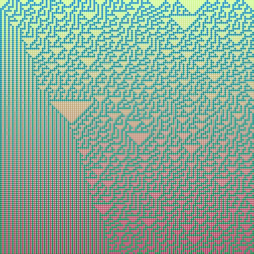 Rule 30 of Wolfram's elementary cellular automata 