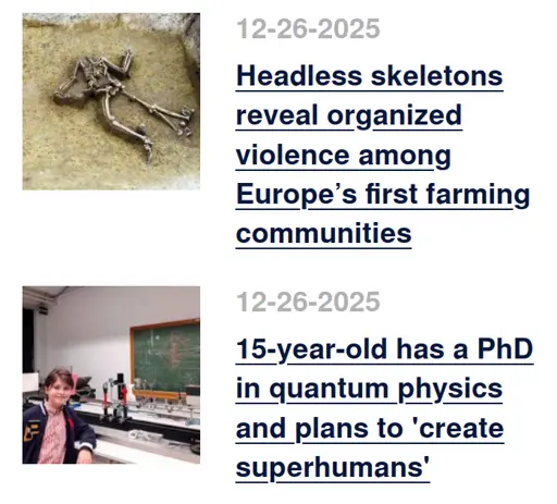 scnreeshot of 2 recent news headlines which are in the body of the post
