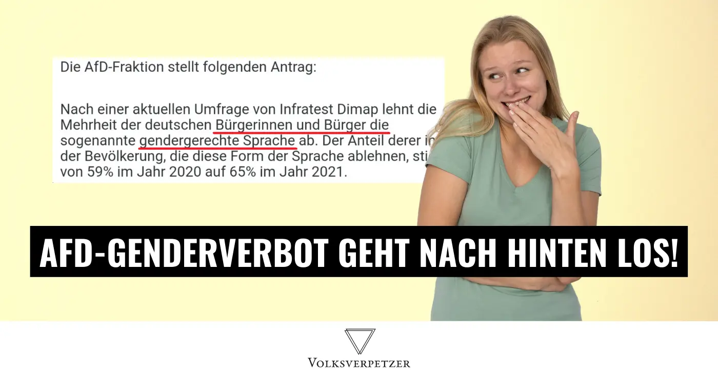 Sprachverbot geht nach hinten los: AfD gendert aus Versehen selbst