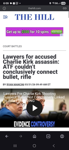 Lawyers for accused Charlie Kirk assassin: ATF couldn't conclusively connect bullet, rifle