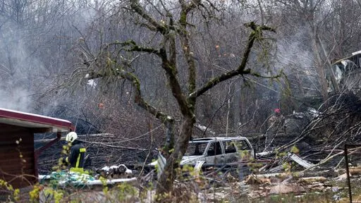 DHL-Frachtflugzeug stürzt in Wohngebäude in Litauen