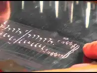 Sheet music used to be hand engraved on metal plates