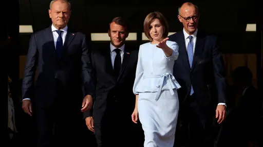 Macron pledges 'determined support' for Moldova, condemns Russian 'lies' ahead of pivotal poll