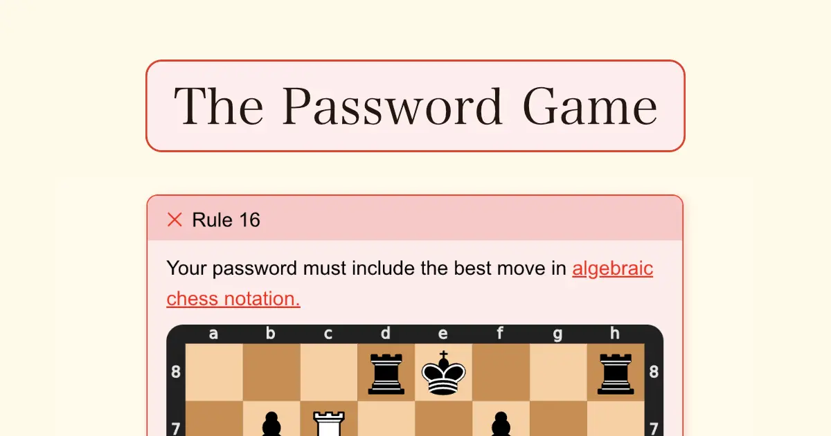 The Password Game